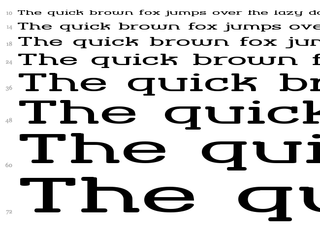 Street Corner Slab font waterfall